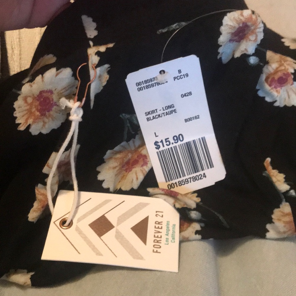Floral stretch maxi skirt - Picture 4 of 5